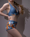 Two pieces swimwear suit