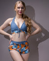 Two pieces swimwear suit