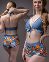 Two pieces swimwear suit