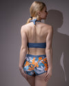 Two pieces swimwear suit