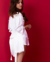 Nightgown with satin robe
