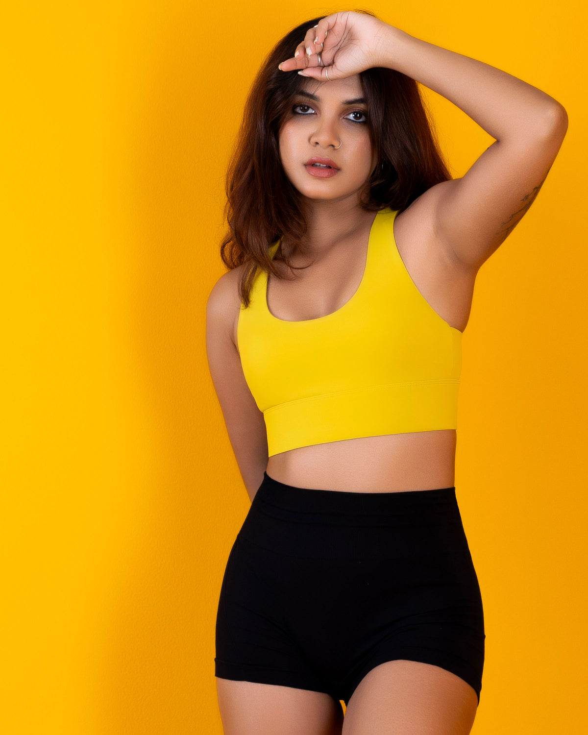 Padded Cross-Back Sports Bra