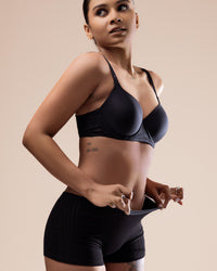 Ribbed Cotton Boyshorts