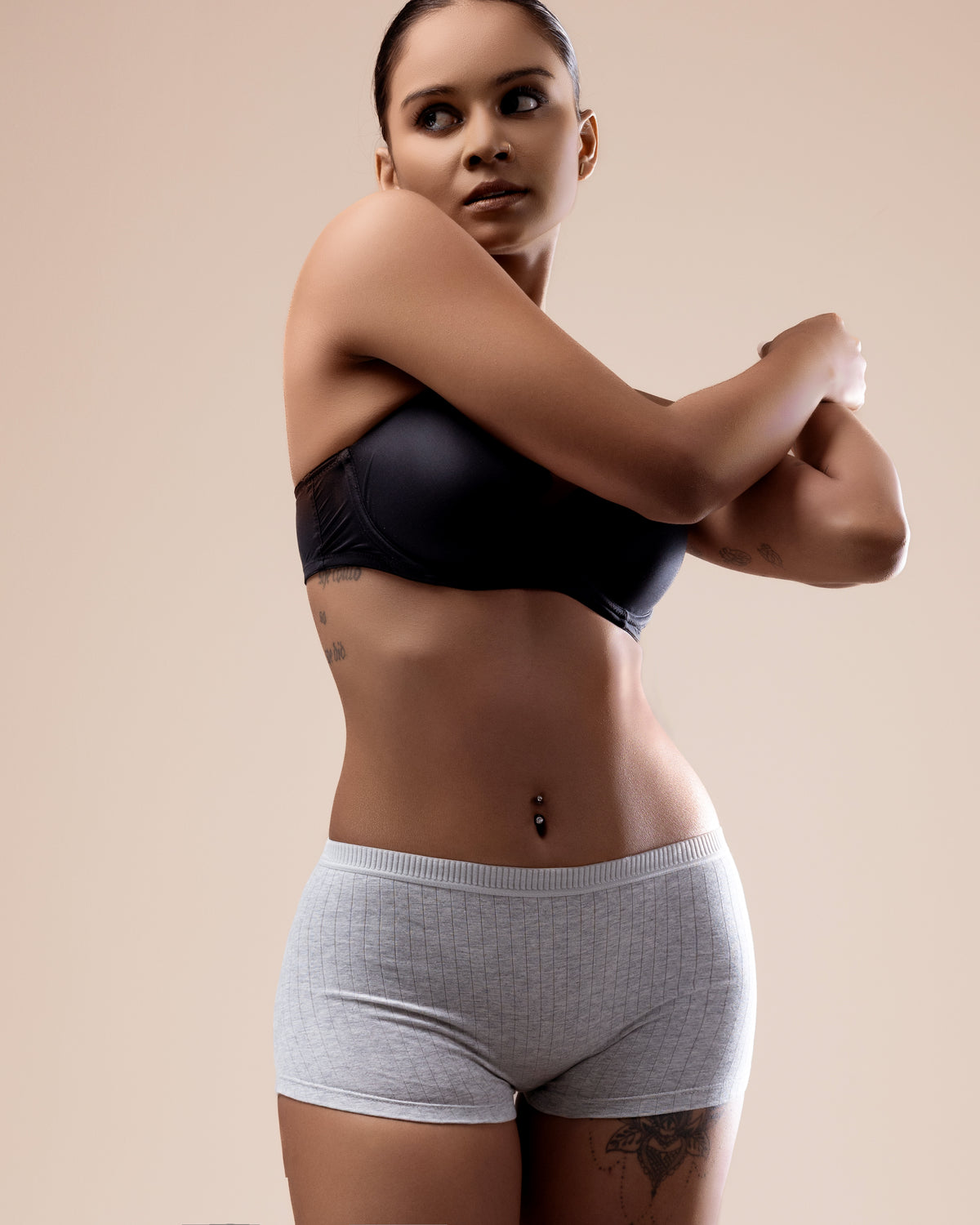 Ribbed Cotton Boyshorts