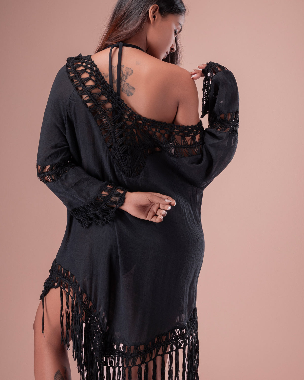 Crochet Detail Cover-Up