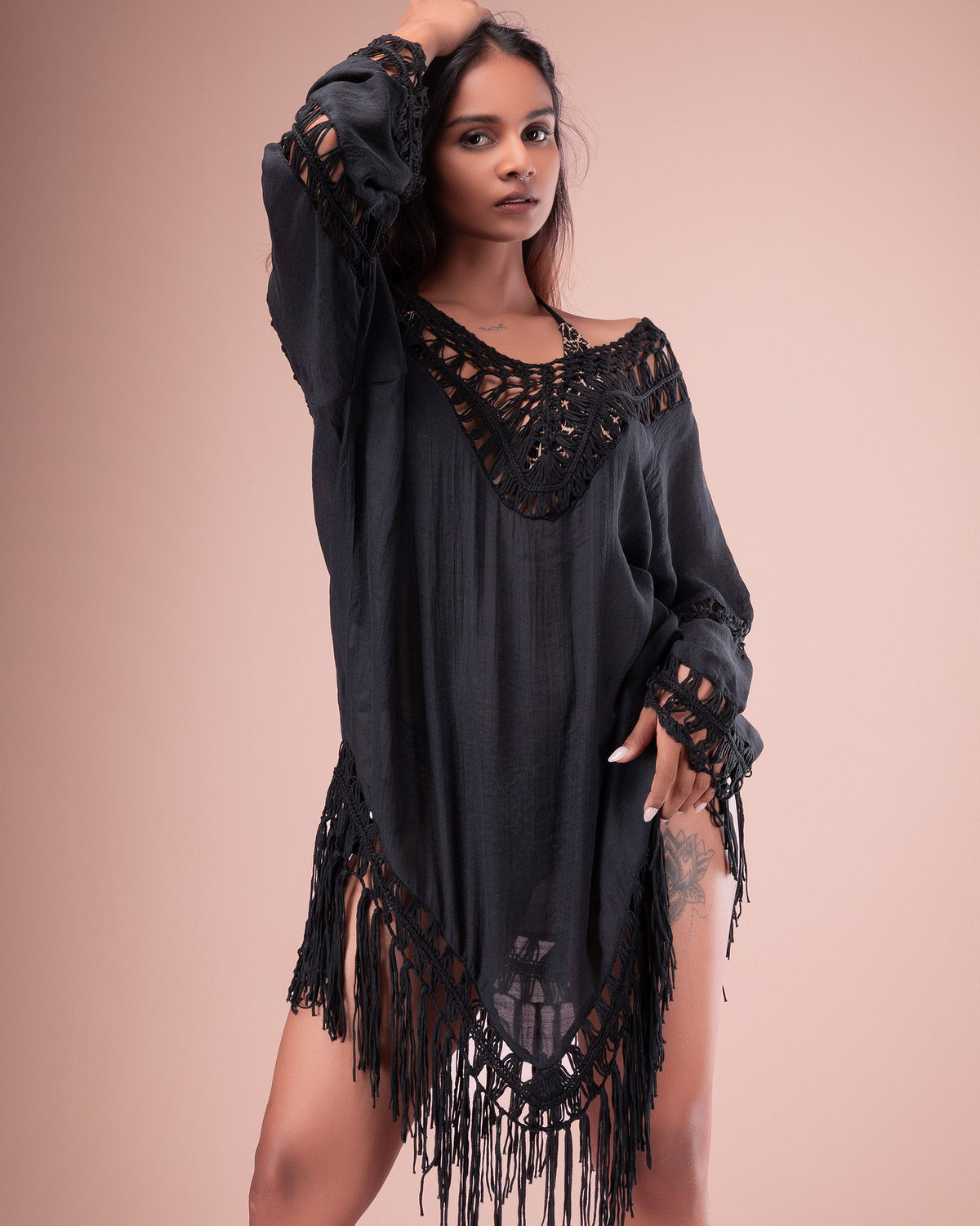 Crochet Detail Cover-Up