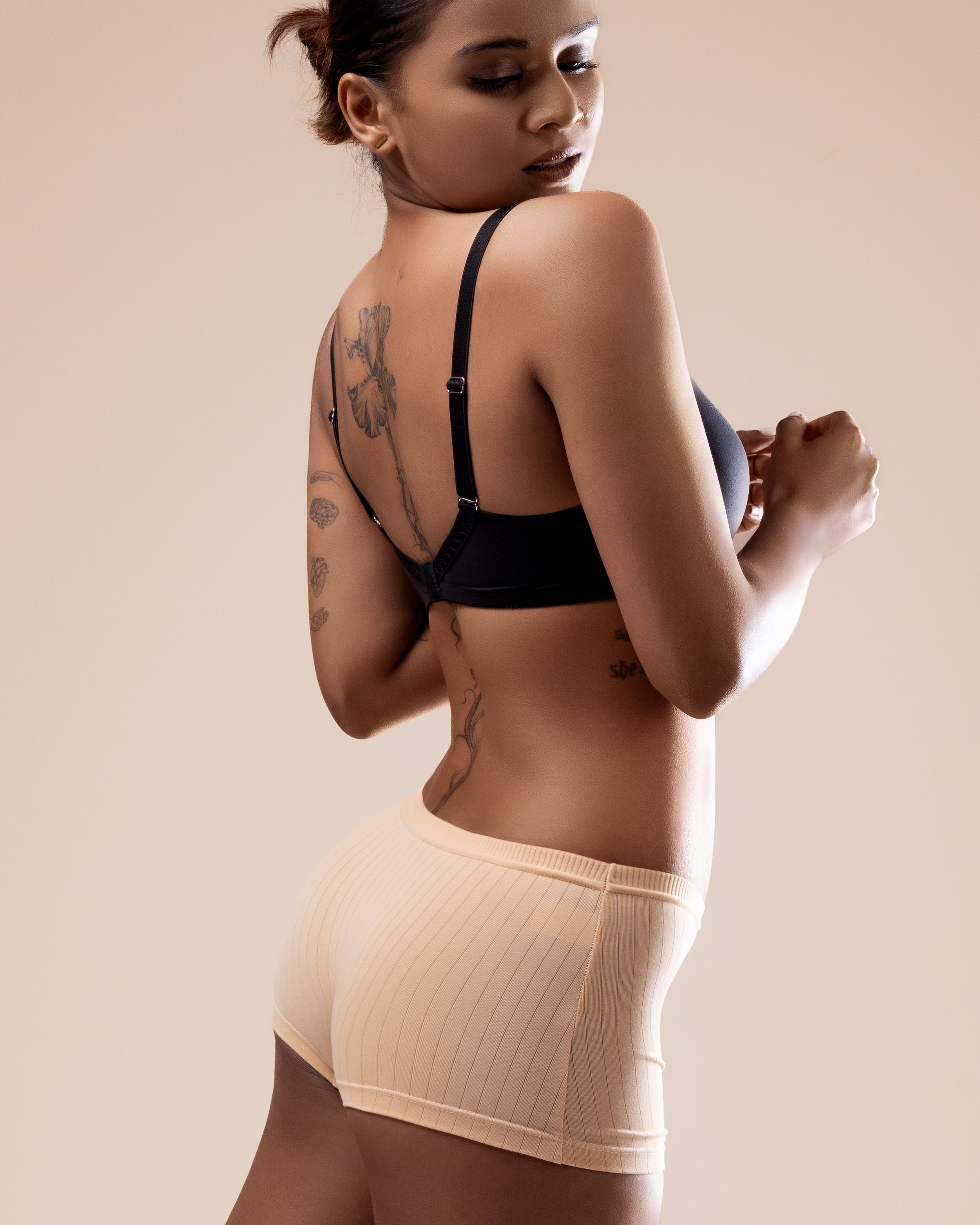 Ribbed Cotton Boyshorts