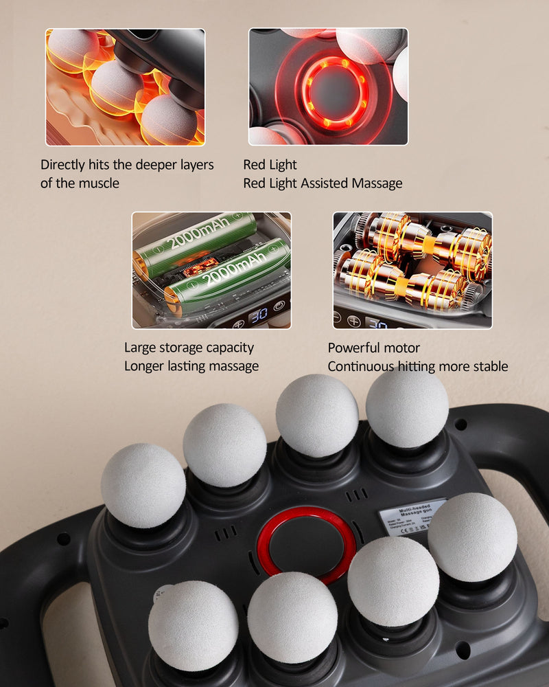 8-Ball Deep Tissue Massager Gun