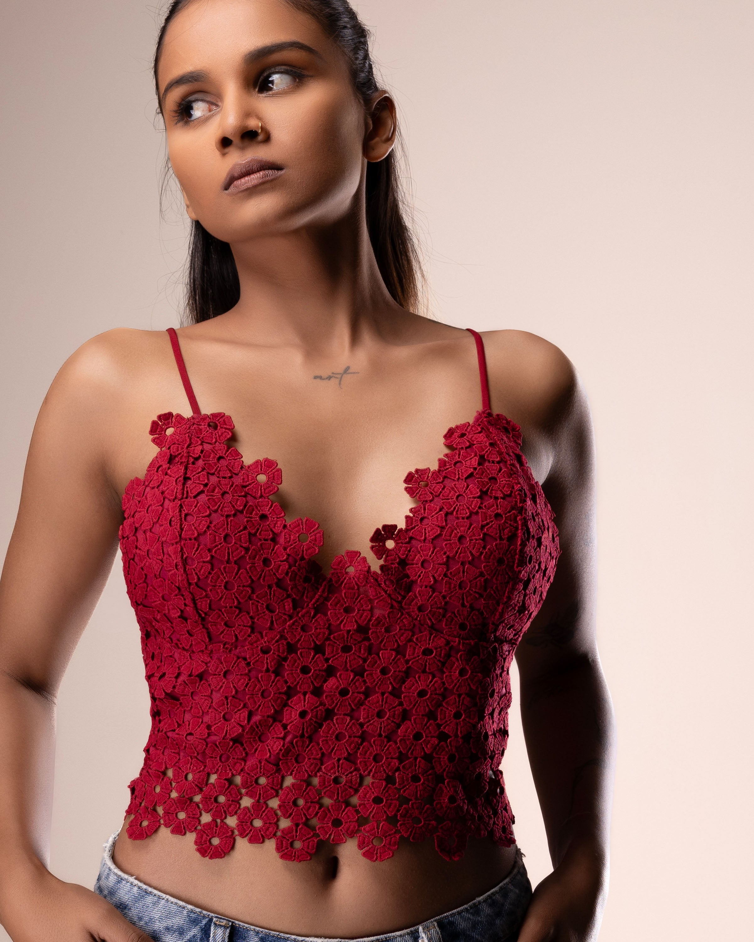 Floral Crochet Bralette