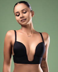 Deep-Cut Plunge Bra