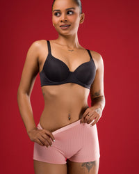 Ribbed Cotton Boyshorts