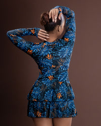 Long-sleeve swim dress