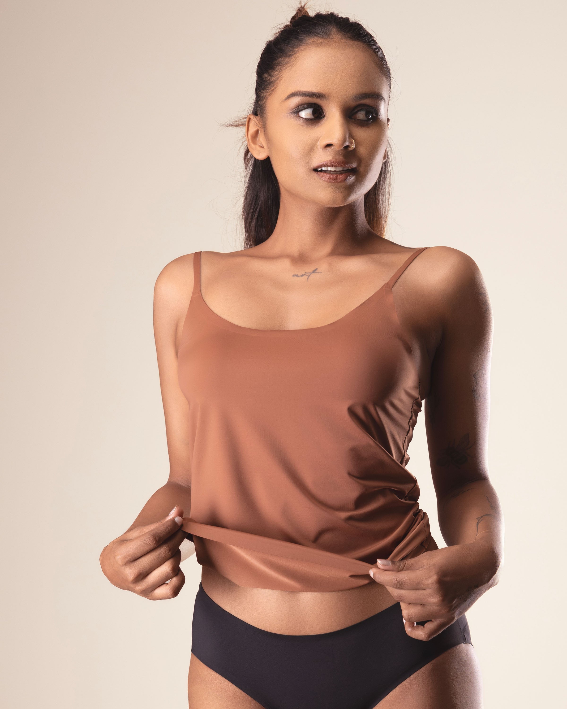 Fully Bonded Microfiber Cami Top