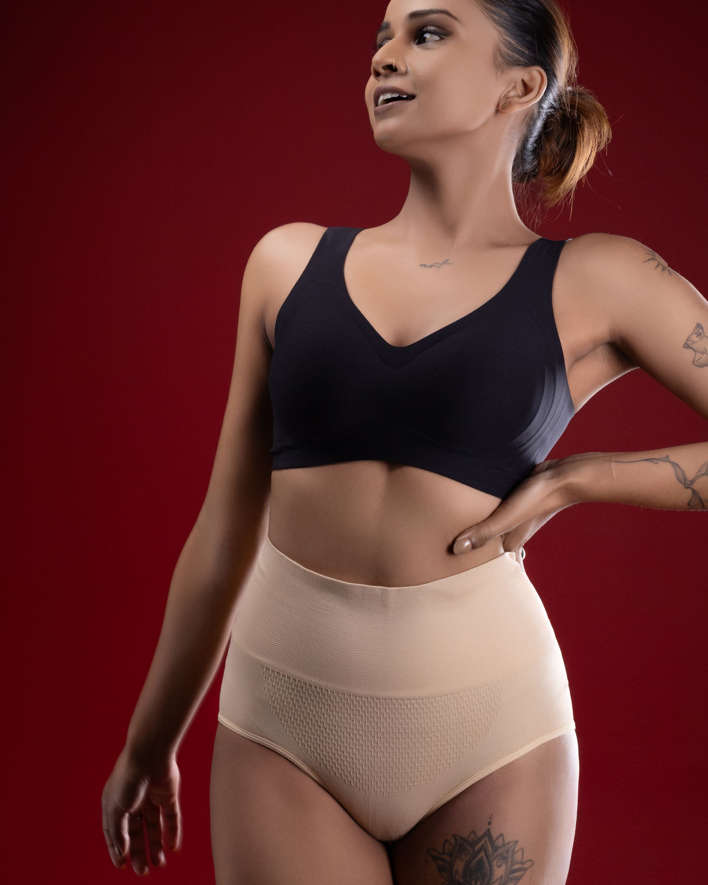 Seamless High-Waist Shaping Brief