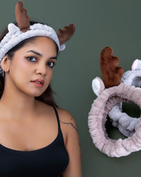 Facial Reindeer Headband