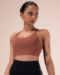 Strappy Longline Sports Bra
