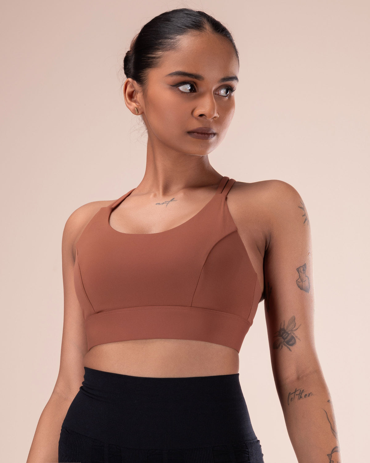 Strappy Longline Sports Bra