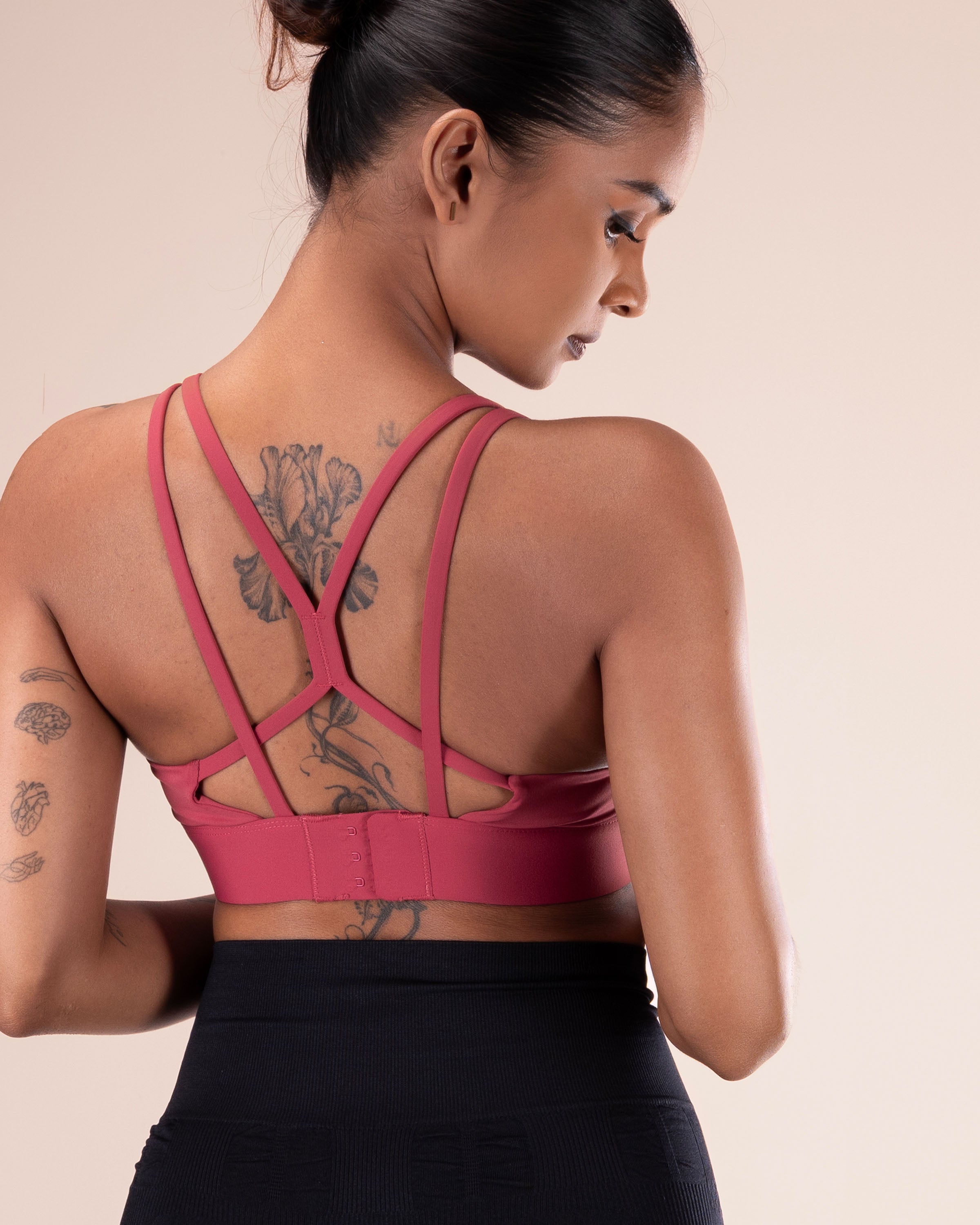 Strappy Longline Sports Bra