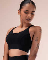 Strappy Longline Sports Bra