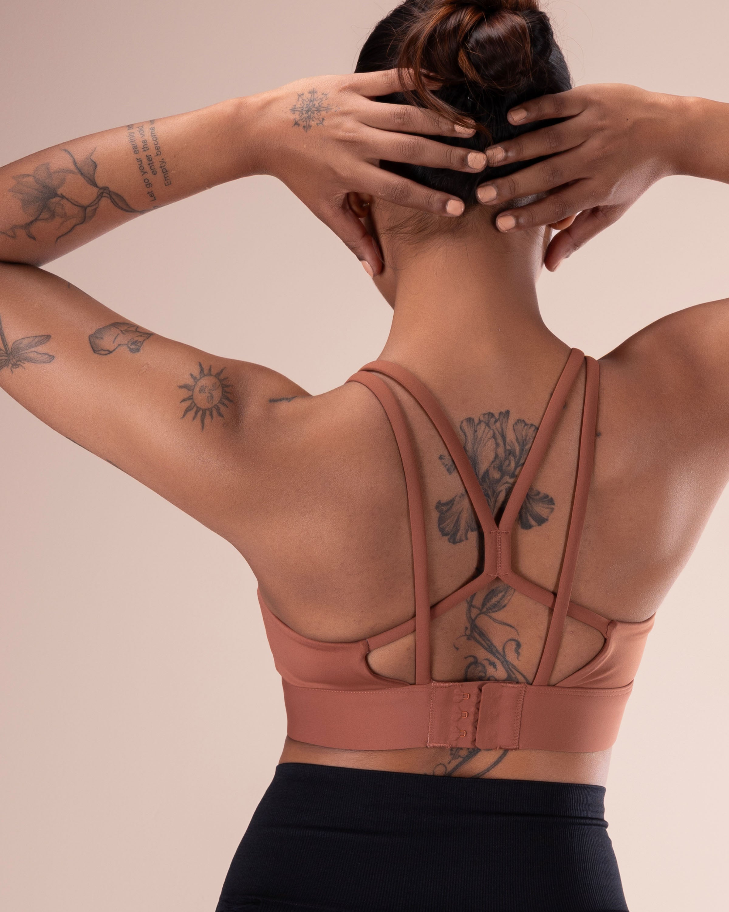 Strappy Longline Sports Bra