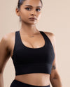 Padded Cross-Back Sports Bra