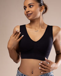 Seamless home-wear bra
