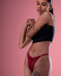 Lace thong