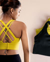 Padded Cross-Back Sports Bra