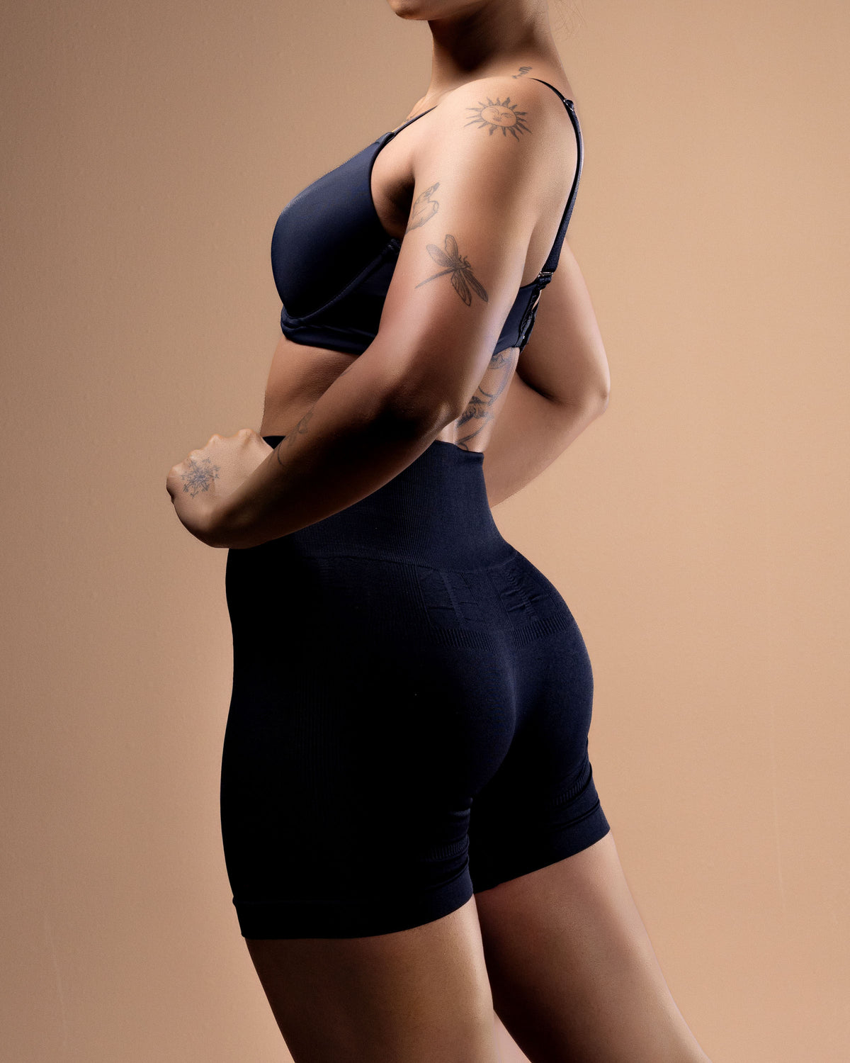 Fully Knitted High Waist Safety Shorts