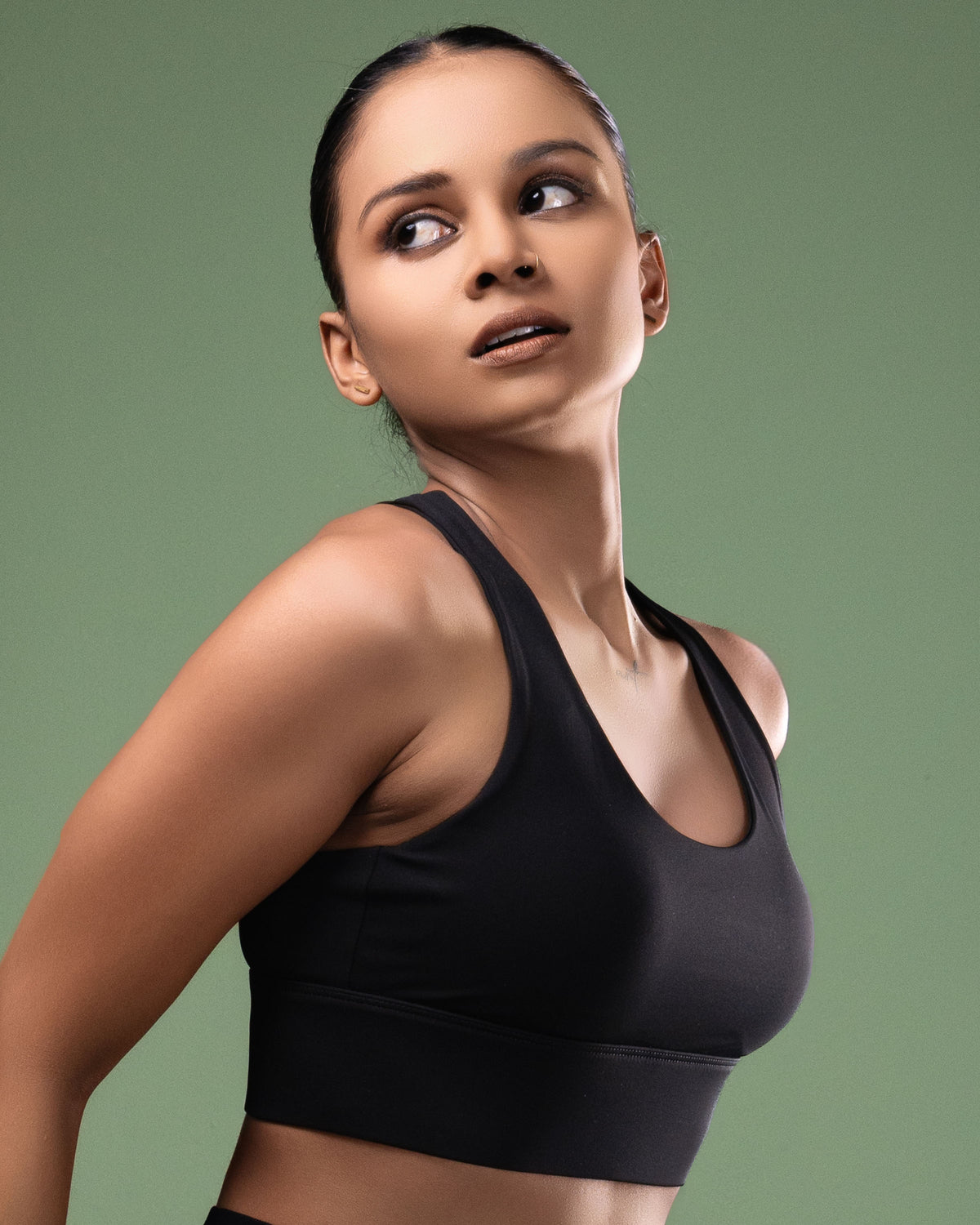 Padded Cross-Back Sports Bra