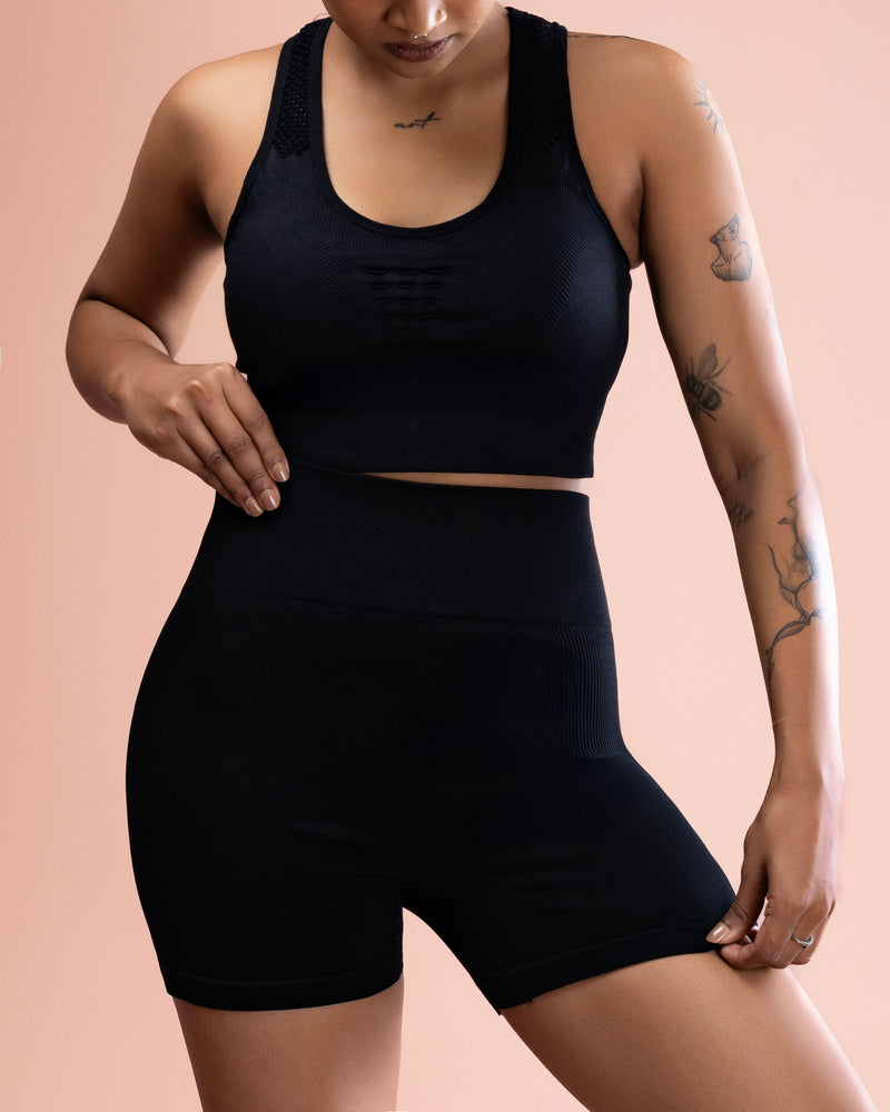 high-waist yoga short