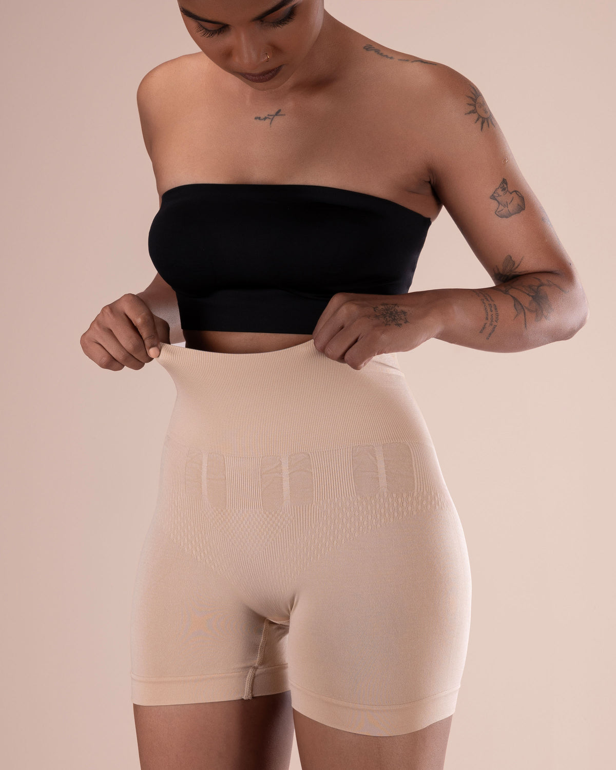 Fully Knitted High Waist Safety Shorts