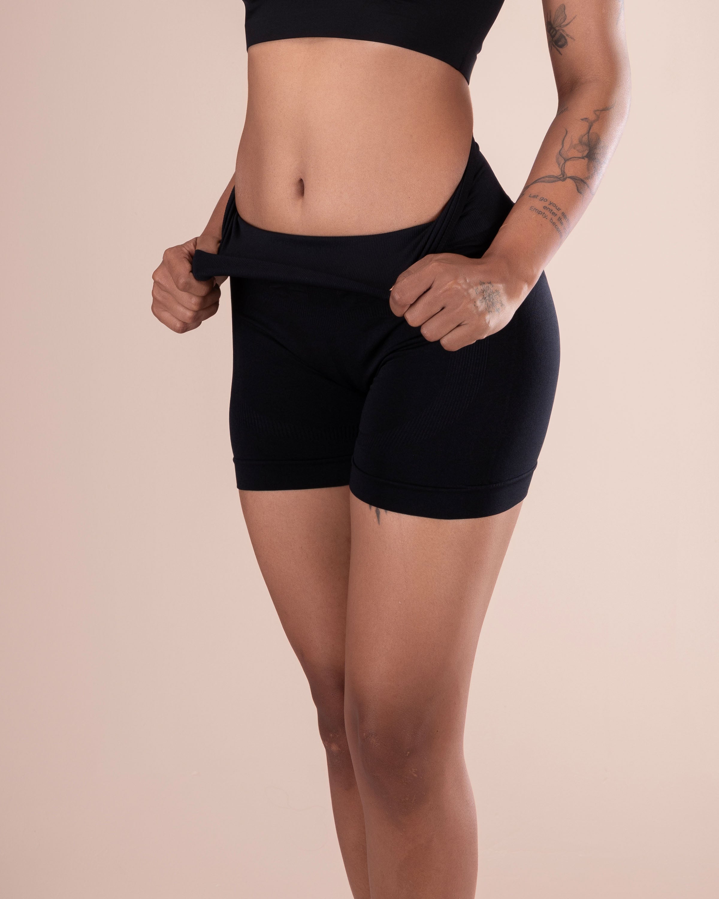 Fully Knitted High Waist Safety Shorts