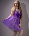 Sheer mesh and Lace Babydoll Dress