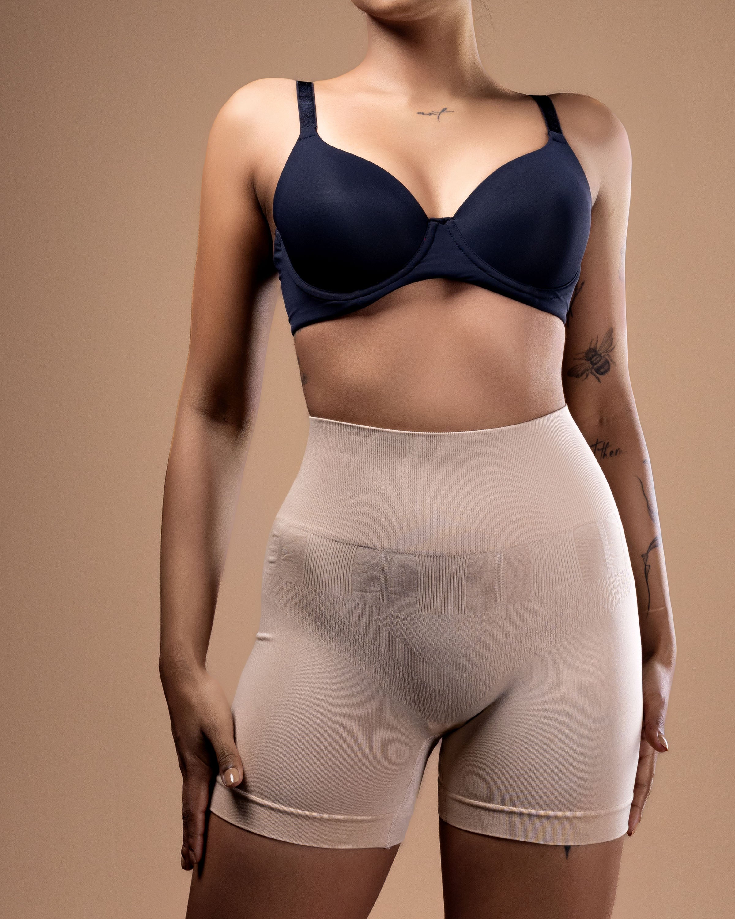 Fully Knitted High Waist Safety Shorts