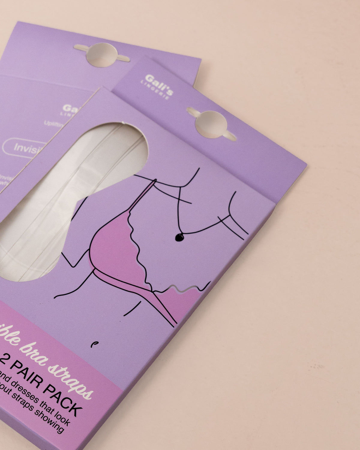 Crystal-Clear Silicone Bra Straps | 2 Sizes in One