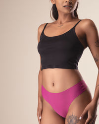 Lesser-cut microfiber thong