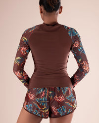 Tropical Long-Sleeve Swim Set