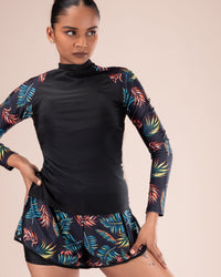 Tropical Long-Sleeve Swim Set