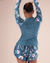 Tropical Long-Sleeve Swim Set
