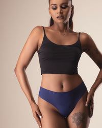 Lesser-cut microfiber thong