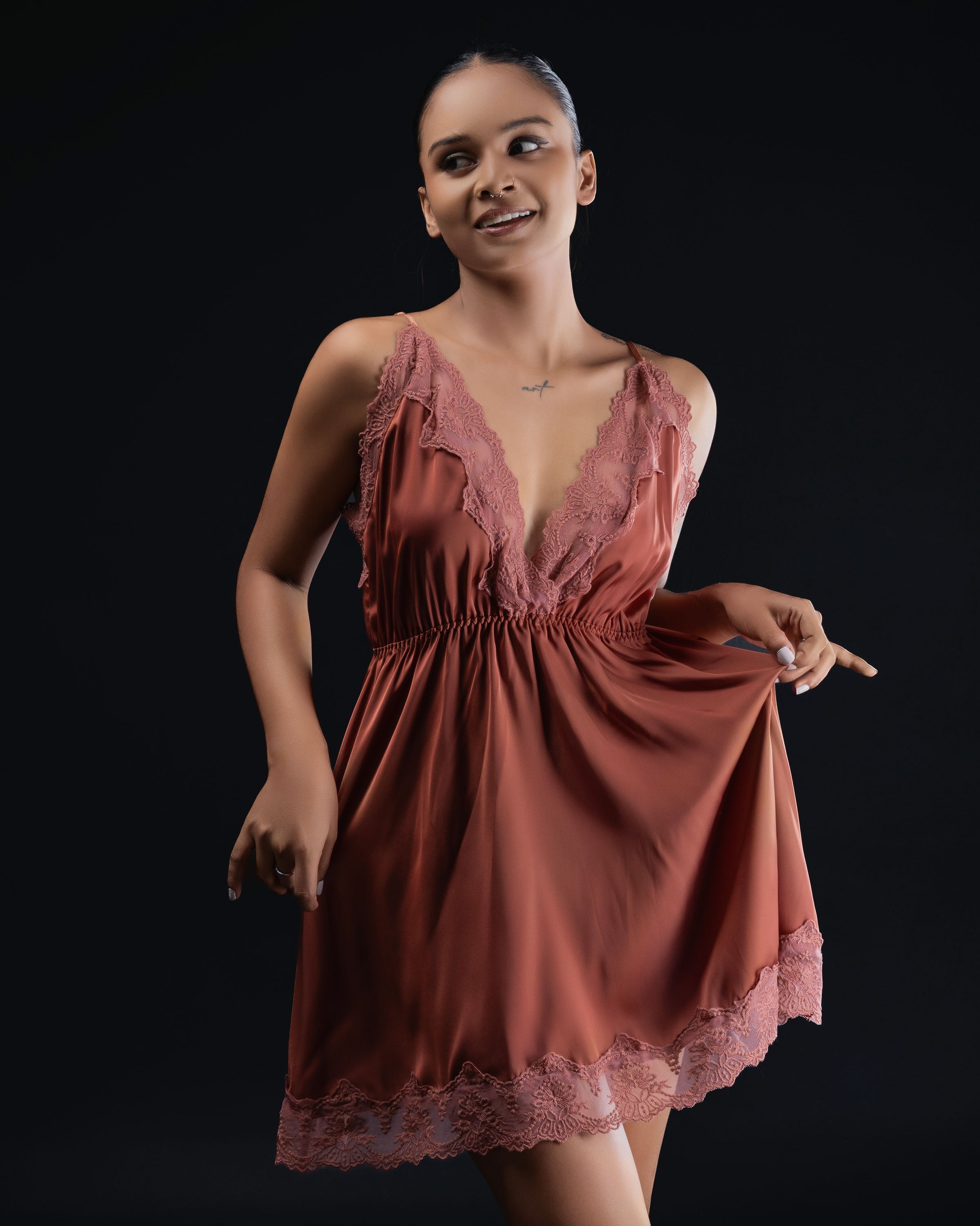 Night dress with matching  robe