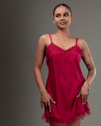 Chic Lace-Trim Nightwear Set