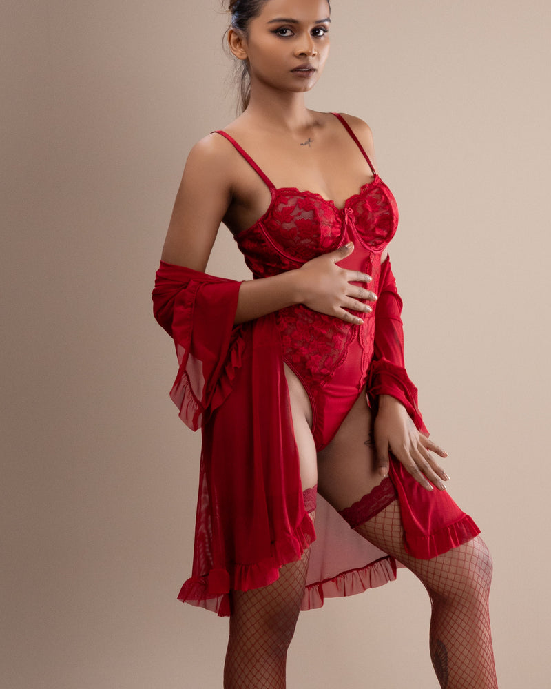 Crimson Desire Bodysuit