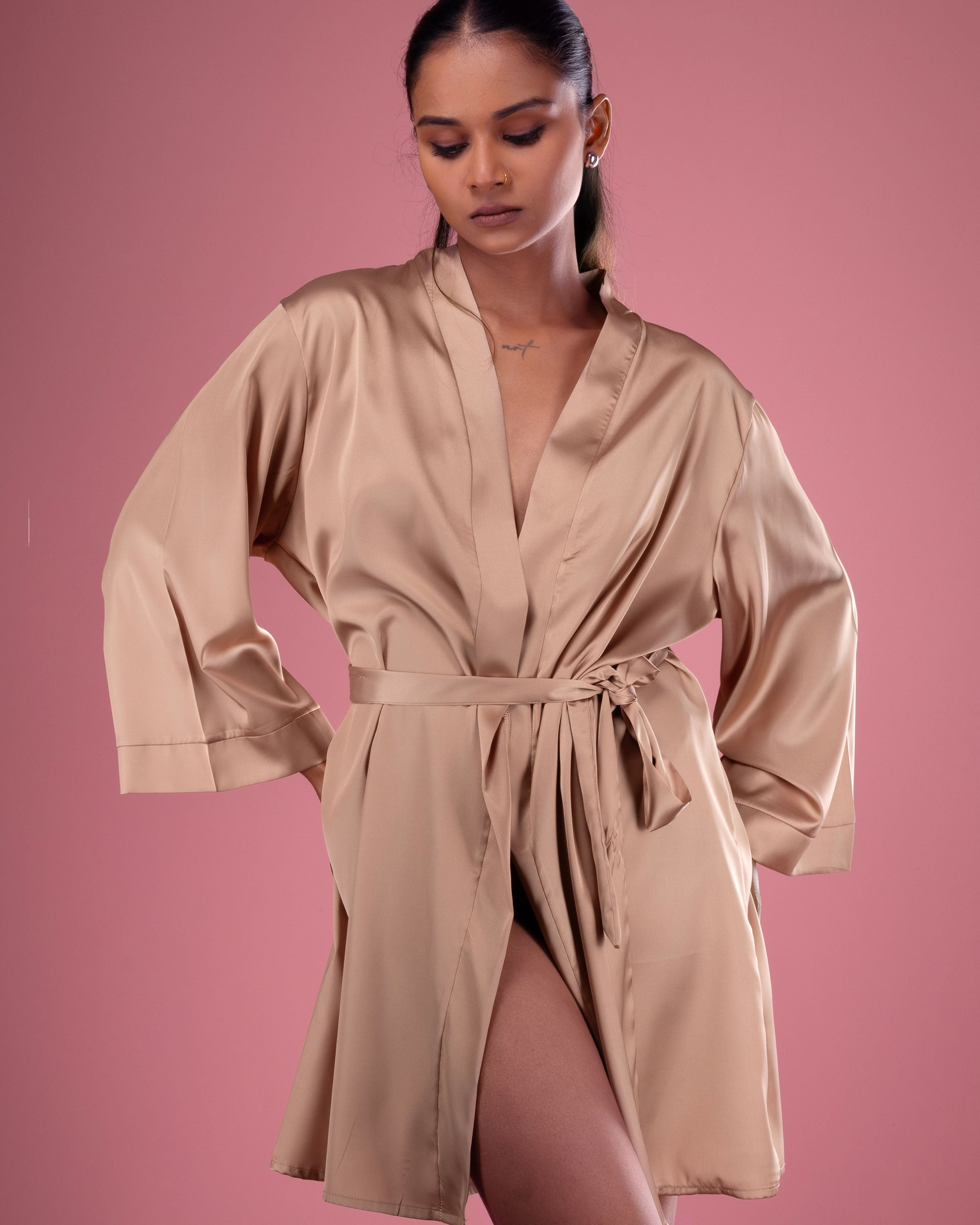 Luna-Silk Night Robe