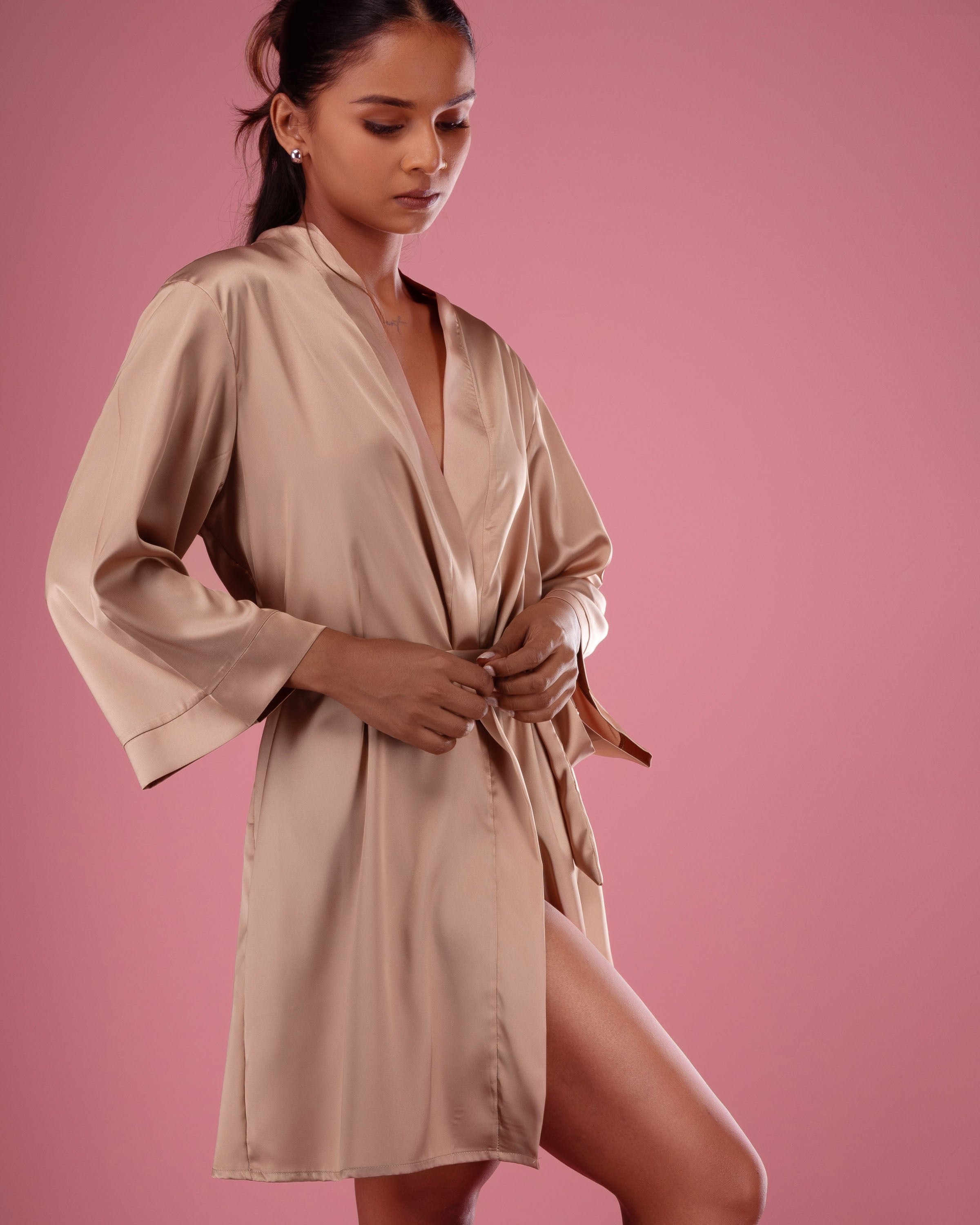 Luna-Silk Night Robe