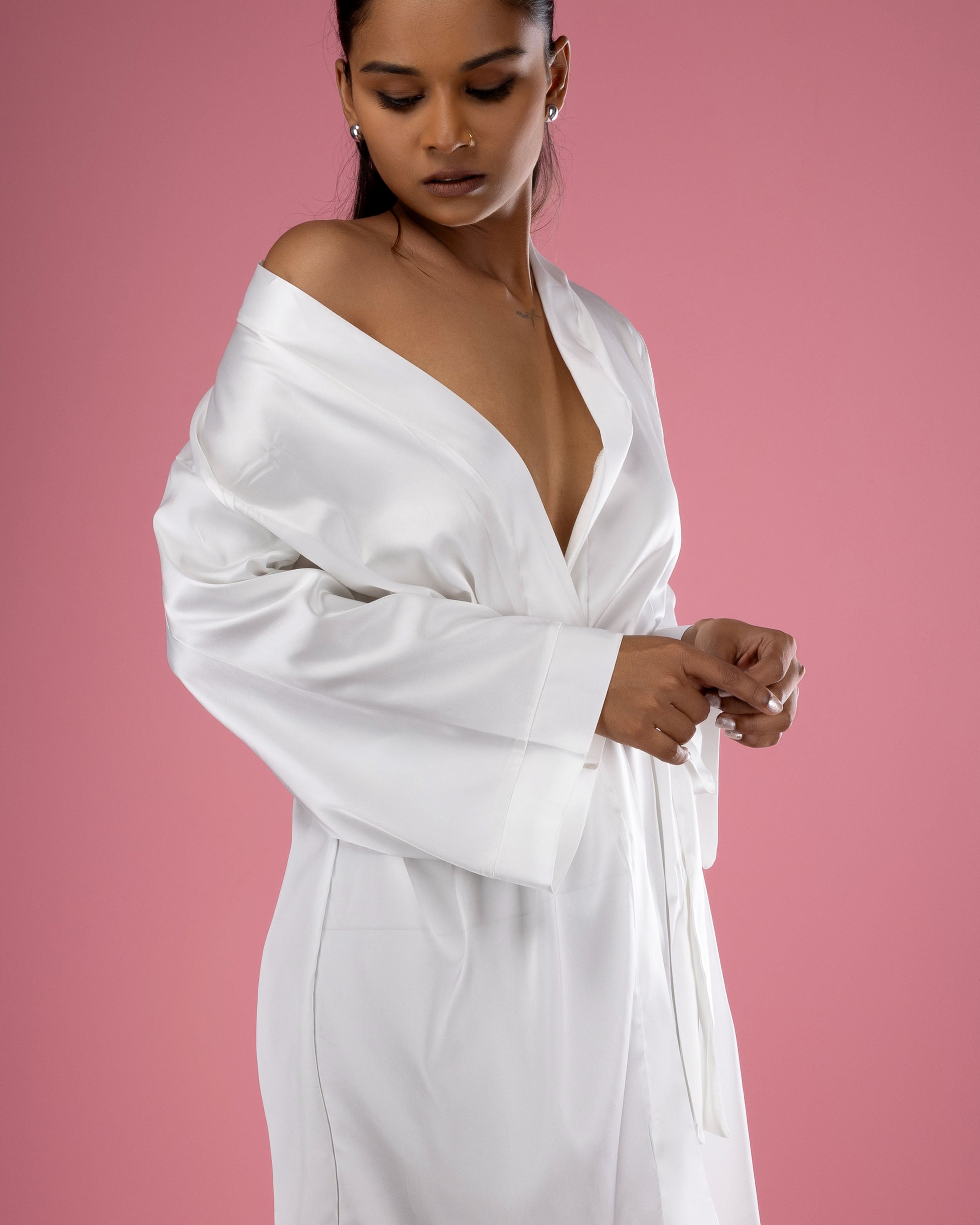 Luna-Silk Night Robe