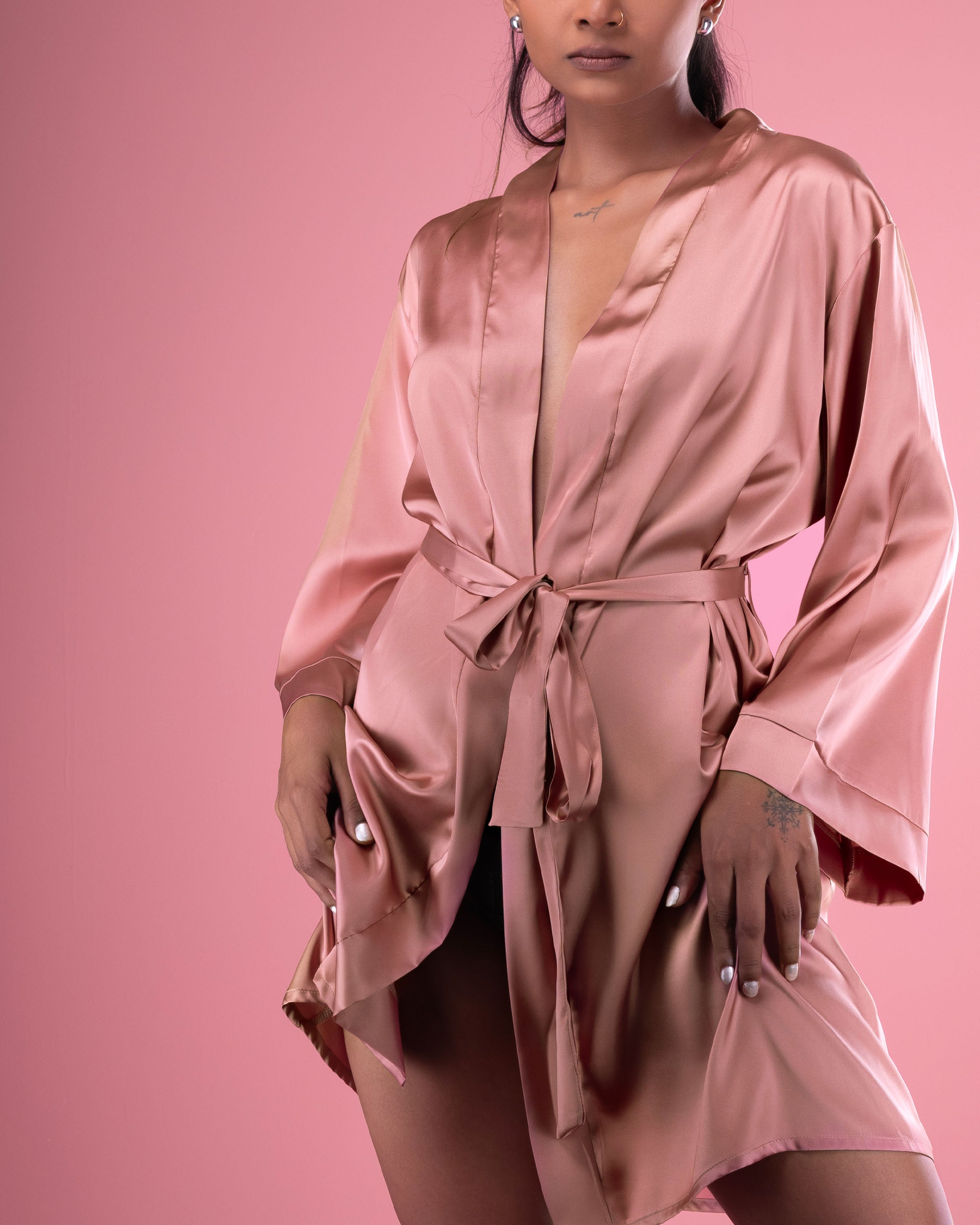 Luna-Silk Night Robe