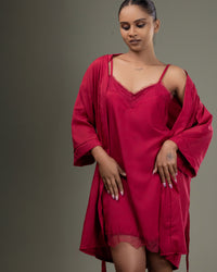 Chic Lace-Trim Nightwear Set