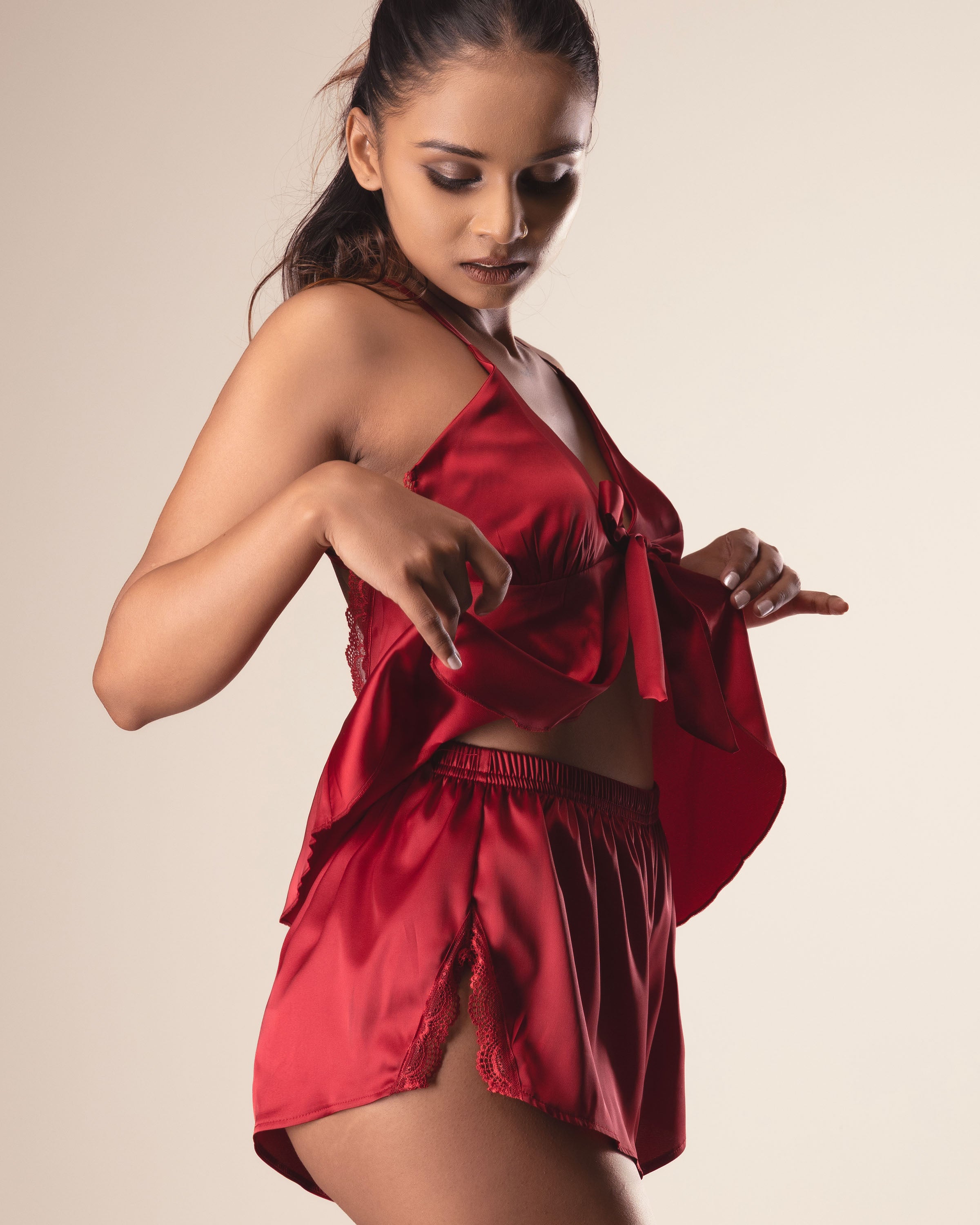 Luna-Silk Nightwear Set
